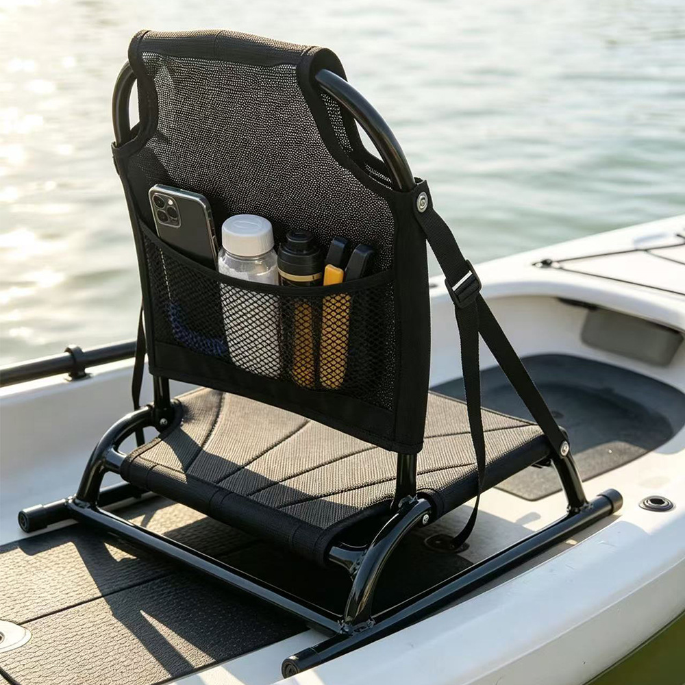 Fishing Kayak Paddle - Aluminiowe przenośne oparcie z poduszką do