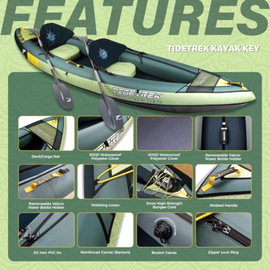 Nadmuchiwany kajak turystyczny – Fishing Kayak Seat recenzja i cena